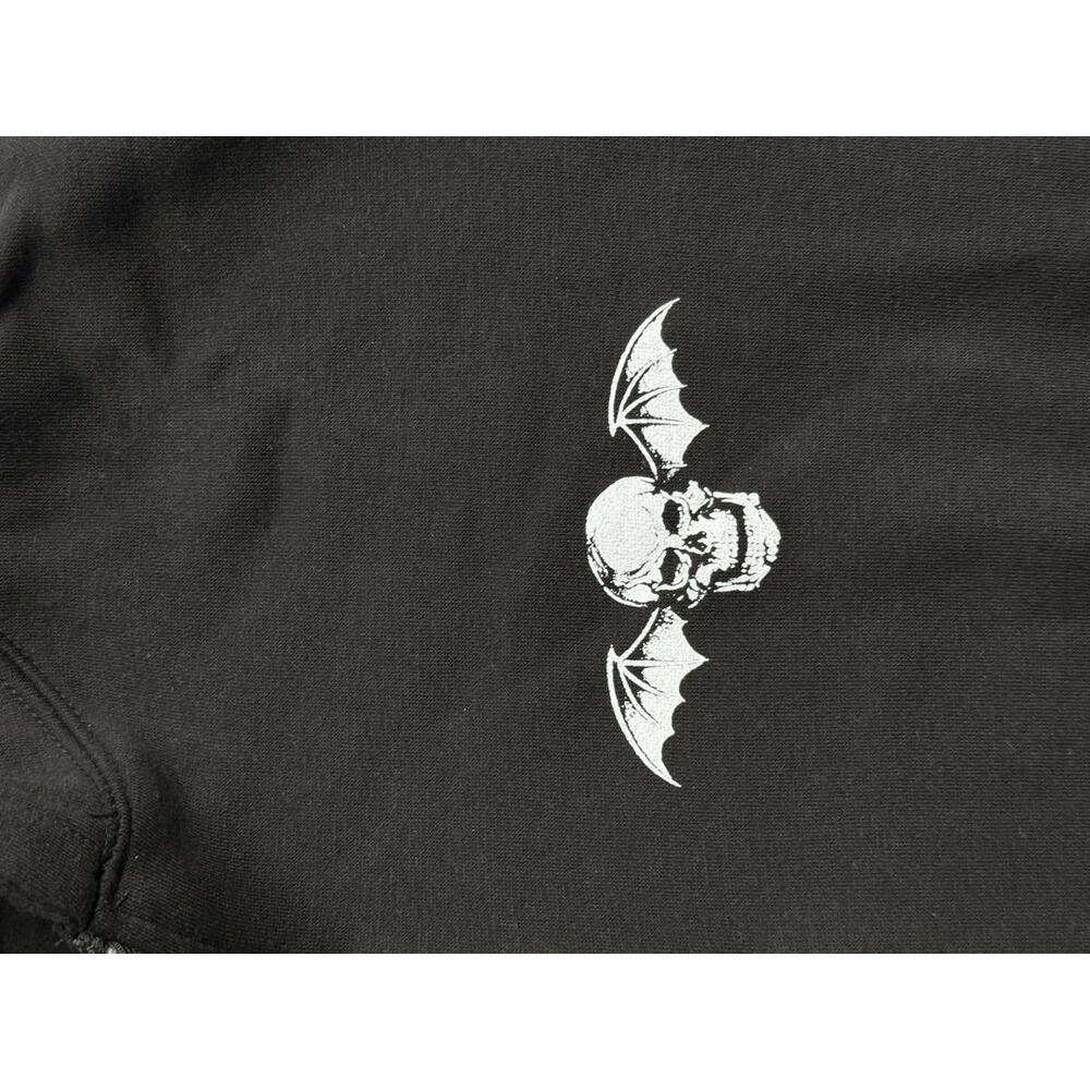 Avenged Sevenfold Zip Up Hoodie - A7X Skull Bat Wings - L - Picture 5 of 8